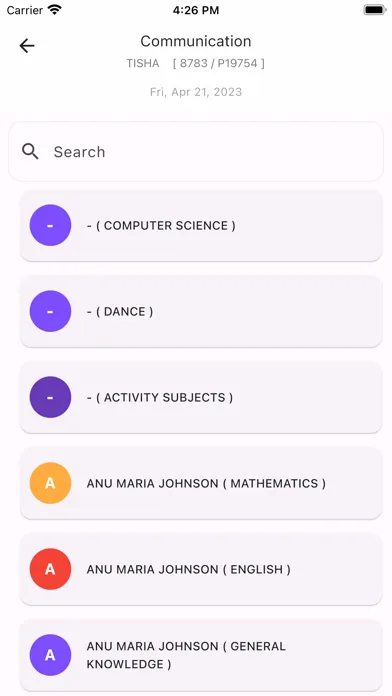 Tangkapan layar Bright Rider's School App