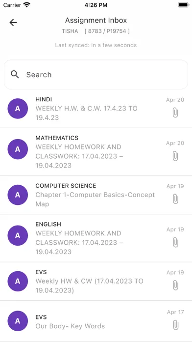 Tangkapan layar Bright Rider's School App