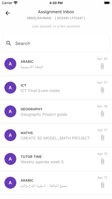 Edison's Parent App Screenshots