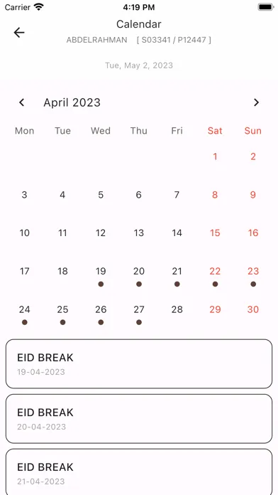 Edison's Parent App Screenshots