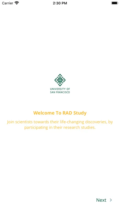 Tangkapan layar RAD Study