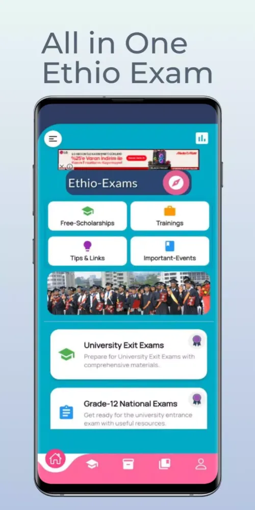Tangkapan layar Ethio Exam Mastery