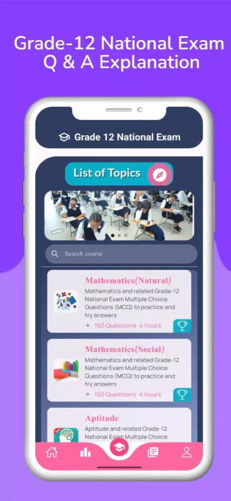 Tangkapan layar Ethio Exam Mastery