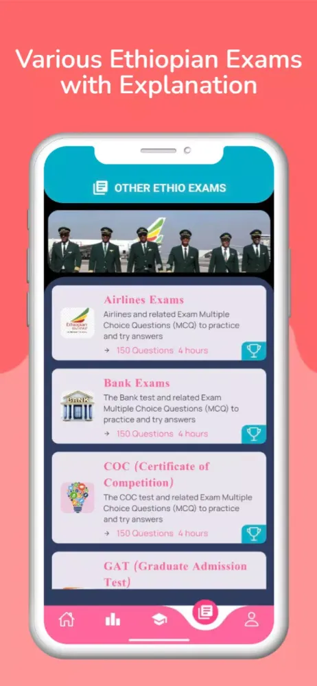 Tangkapan layar Ethio Exam Mastery