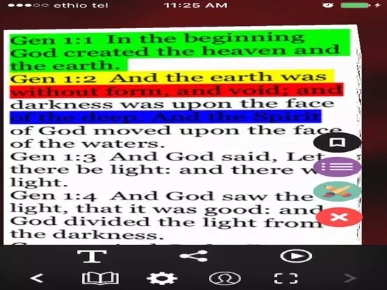 Capturas de tela do Bible KJV 3D iPad 