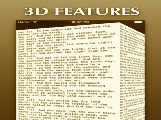 Capturas de tela do Bible KJV 3D iPad 