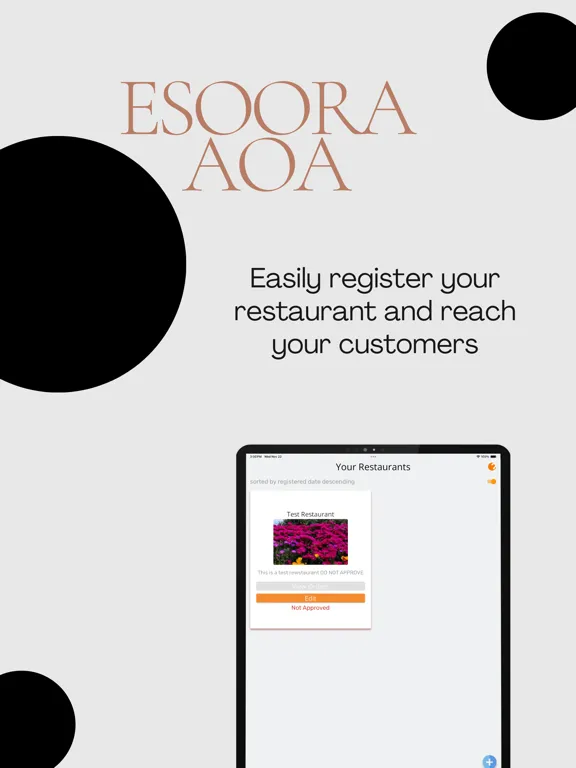 Zrzuty ekranu Esoora AOA iPad 