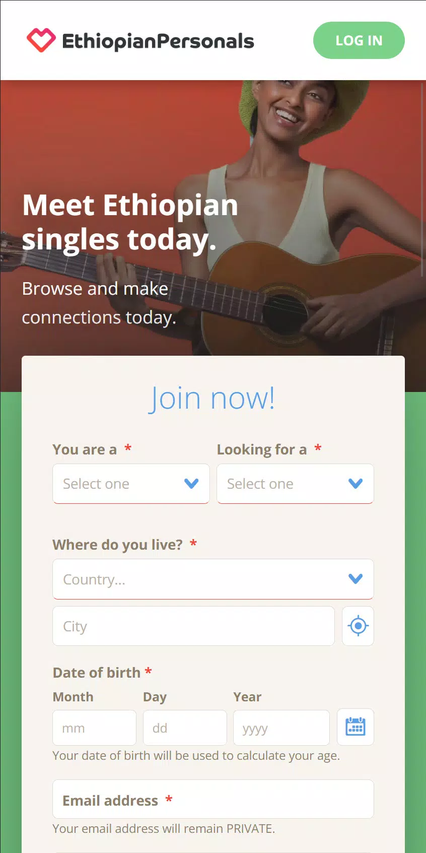 Ethiopian Personals Dating Screenshots4