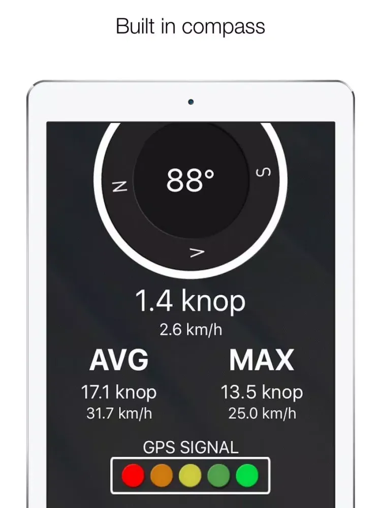 Ảnh chụp màn hình của Knotmeter+ - Speedometer Speed Limit GPS Tracker + iPad 