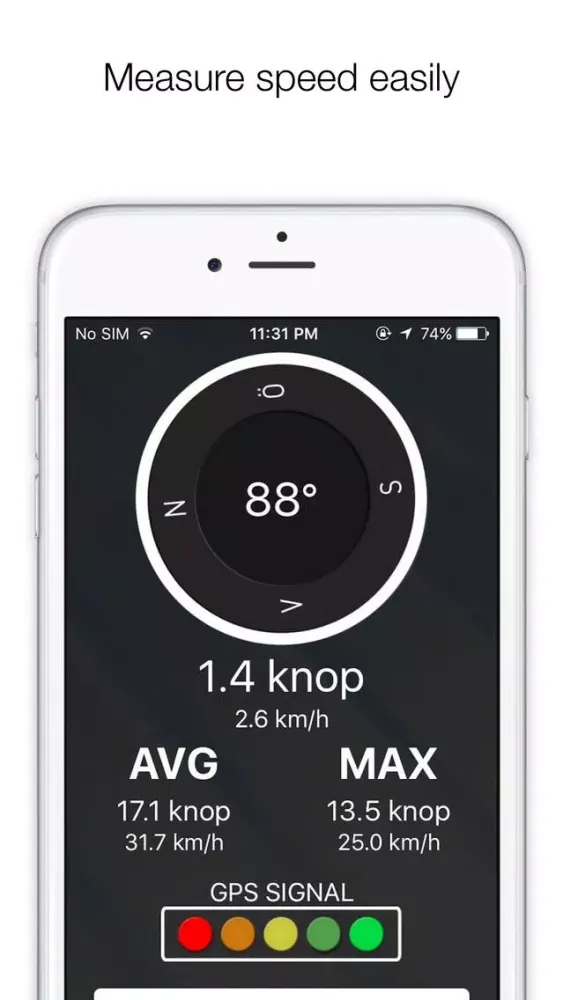 Ảnh chụp màn hình của Knotmeter+ - Speedometer Speed Limit GPS Tracker +