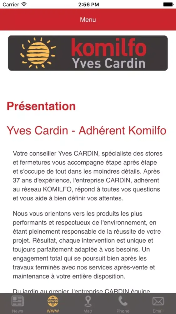 Komilfo Yves Cardin स्क्रीनशॉट