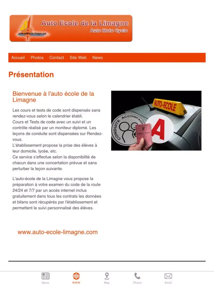 Capturas de tela do Auto Ecole de la Limagne iPad 