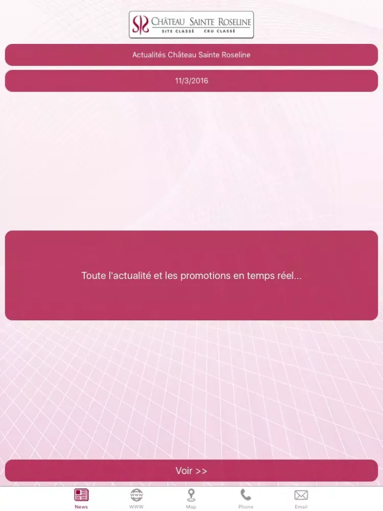 Château Sainte Roseline iPad  스크린샷