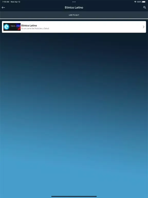 Capturas de tela do Etinico Latino iPad 