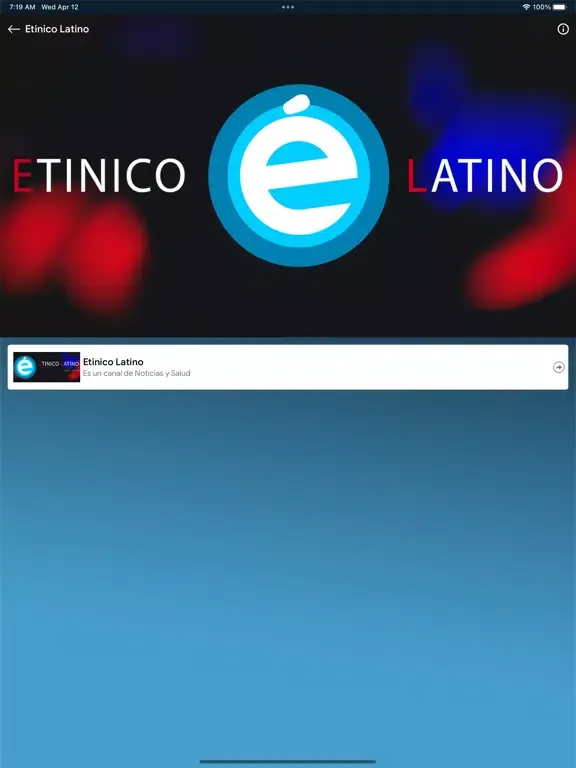 Capturas de tela do Etinico Latino iPad 