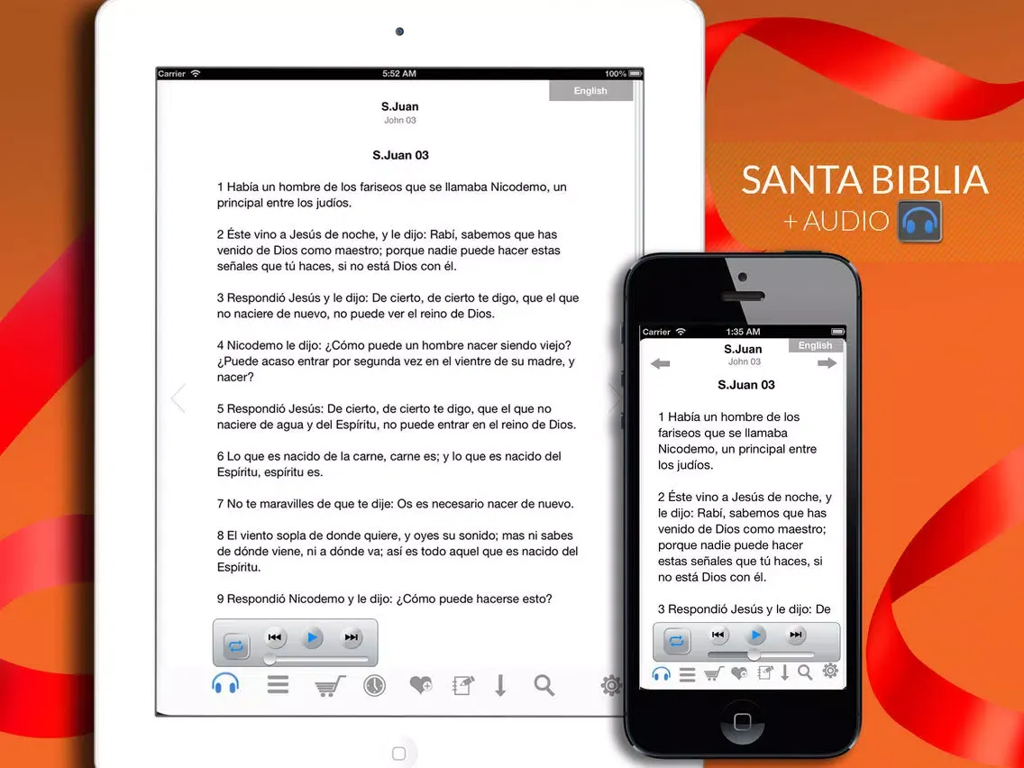 Capturas de pantalla de Santa Biblia Reina Valera + Audio iPad 