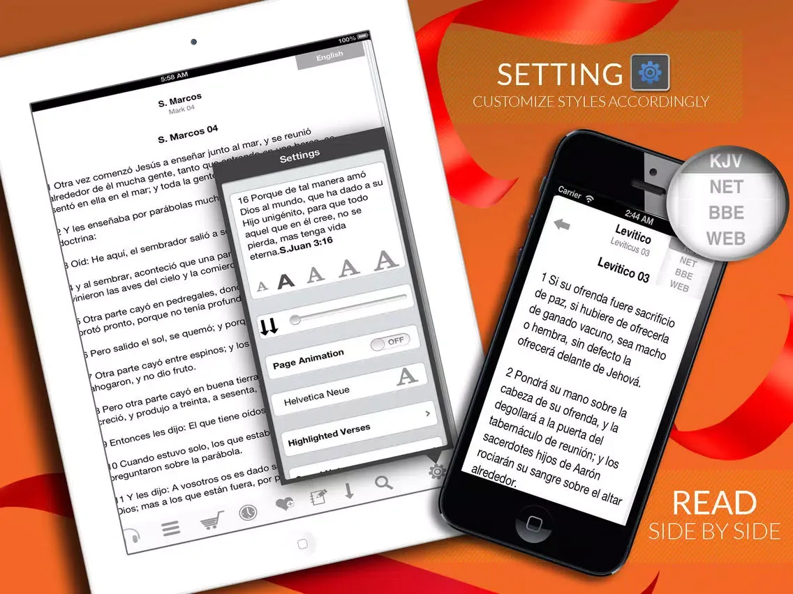 Capturas de pantalla de Santa Biblia Reina Valera + Audio iPad 