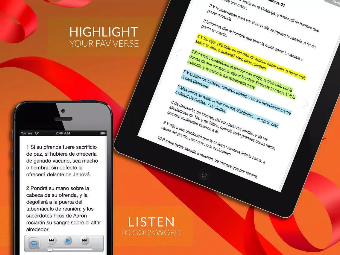 Capturas de pantalla de Santa Biblia Reina Valera + Audio iPad 