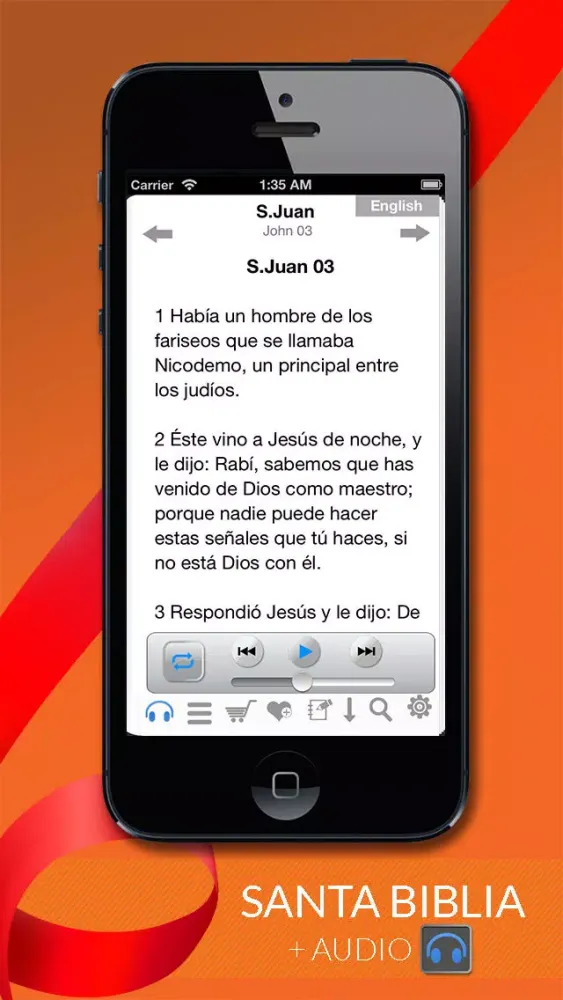 Capturas de pantalla de Santa Biblia Reina Valera + Audio