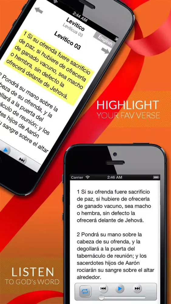 Capturas de pantalla de Santa Biblia Reina Valera + Audio