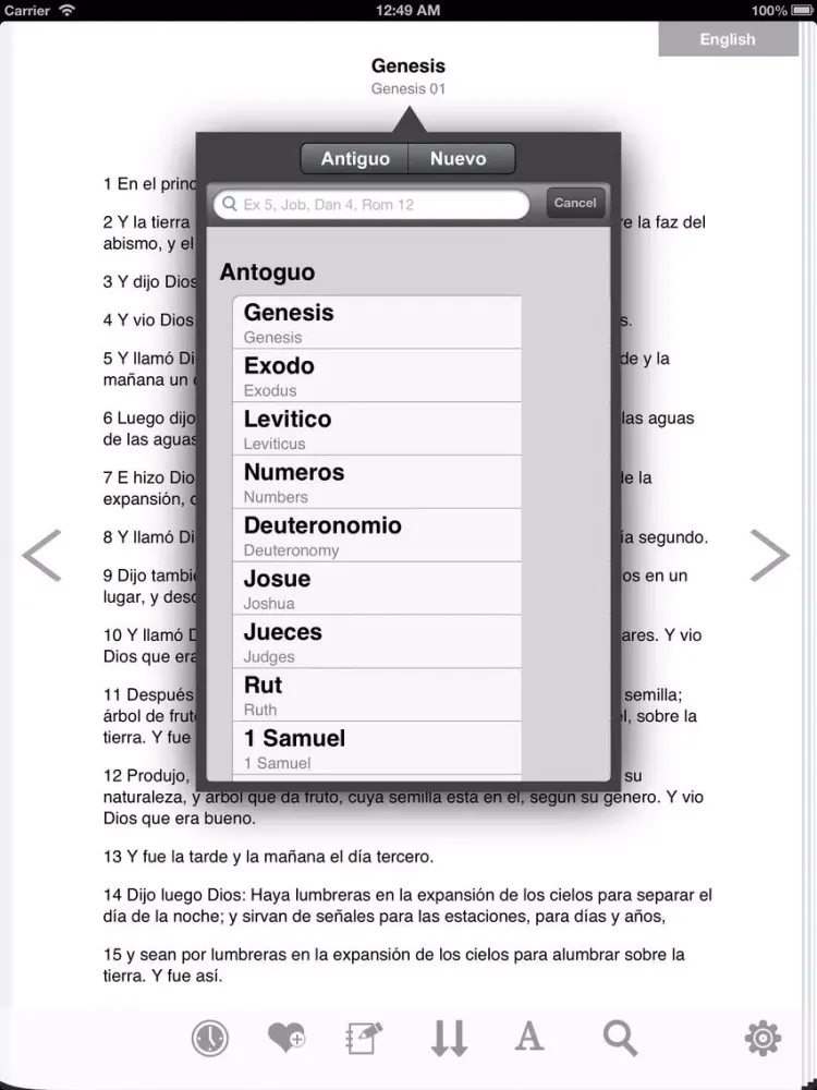 Santa Biblia (1909,1960) Reina Valera Acualida iPad  Screenshots