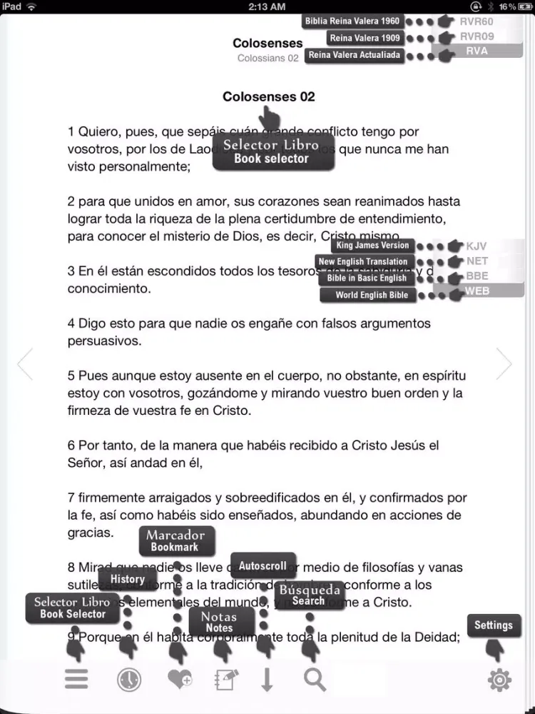 Santa Biblia (1909,1960) Reina Valera Acualida iPad  Screenshots