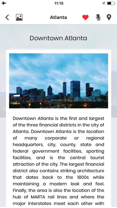 Zrzuty ekranu Atlanta Travel Guide Offline