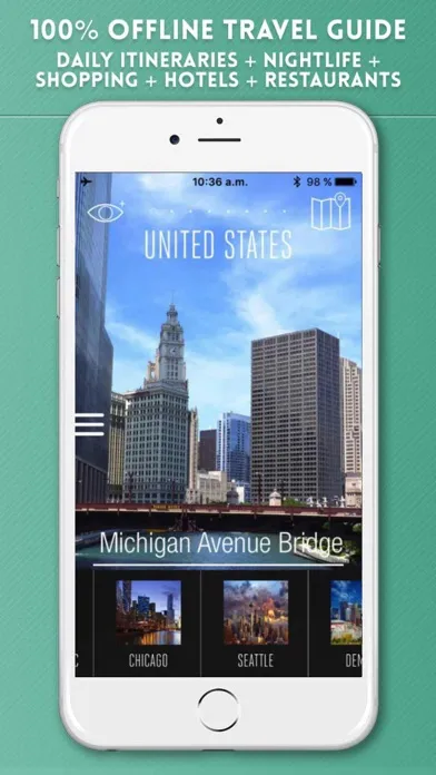 USA Travel Guide and Offline City Street Map應用截圖