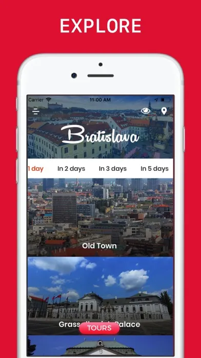 Tangkapan layar Bratislava Travel Guide