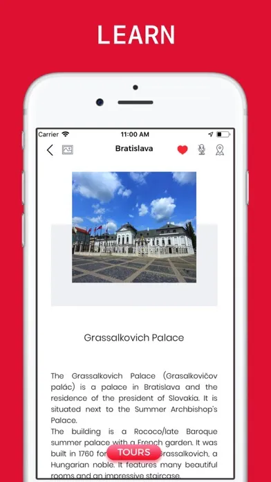 Tangkapan layar Bratislava Travel Guide