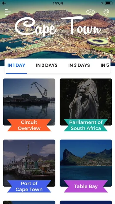 Tangkapan skrin Cape Town Travel Guide Offline