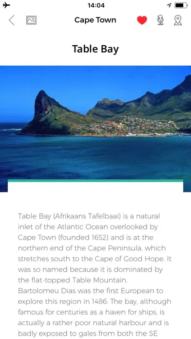 Tangkapan skrin Cape Town Travel Guide Offline