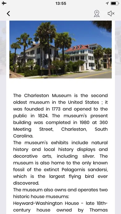 Tangkapan layar Charleston Travel Guide
