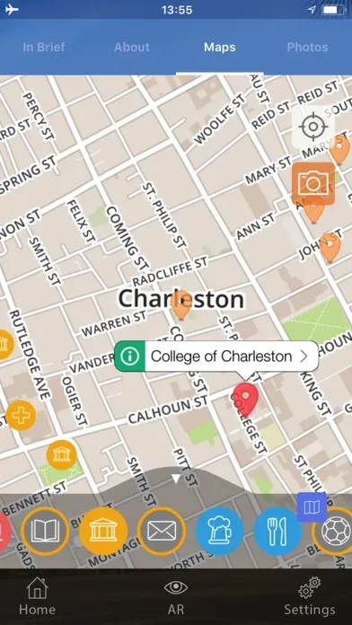 Tangkapan layar Charleston Travel Guide