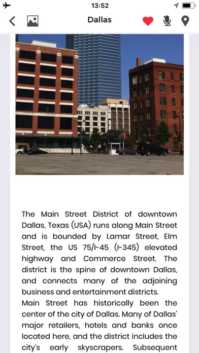 Capturas de pantalla de Dallas Travel Guide Offline