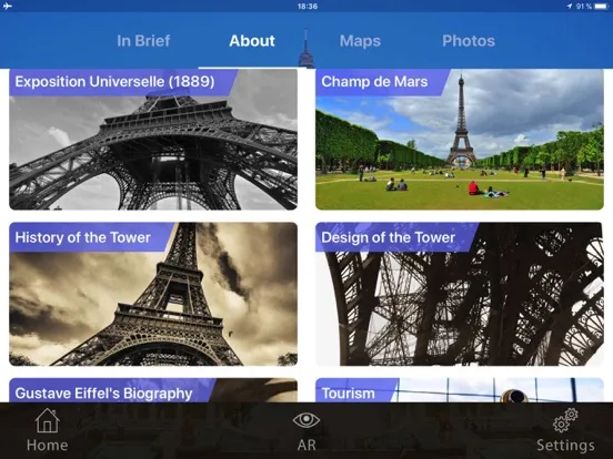Eiffel Tower Visitor Guide iPad  سکرین شاٹس