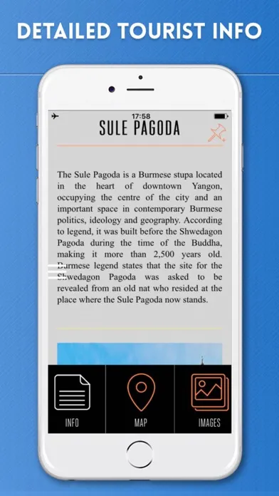 Yangon Travel Guide with Offline City Street Map Screenshots