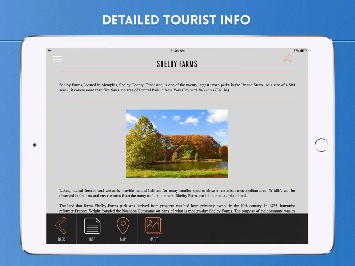 Memphis Travel Guide and Offline City Street Map iPad 应用截图