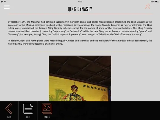 Ảnh chụp màn hình của Forbidden City Visitor Guide iPad 