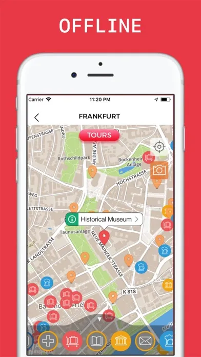 Tangkapan skrin Frankfurt Travel Guide .