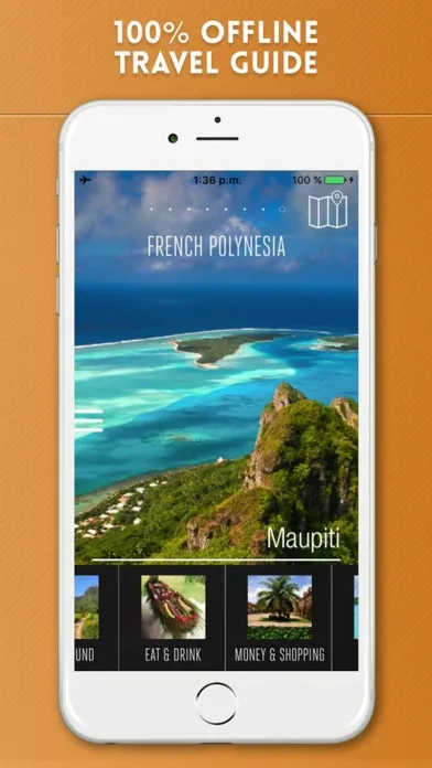 French Polynesia Travel Guide & Offline Map 스크린샷