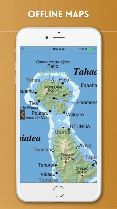French Polynesia Travel Guide & Offline Map 스크린샷
