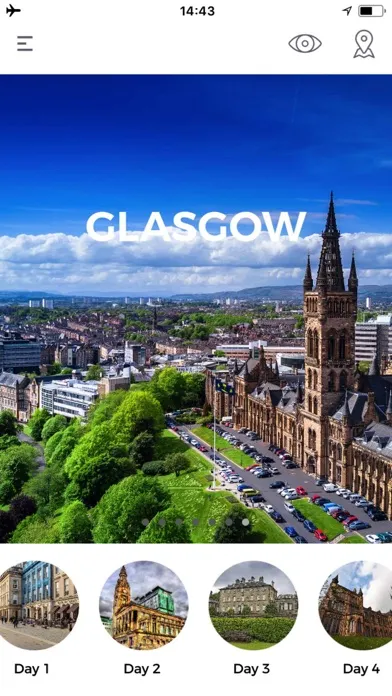 Tangkapan skrin Glasgow Travel Guide Offline