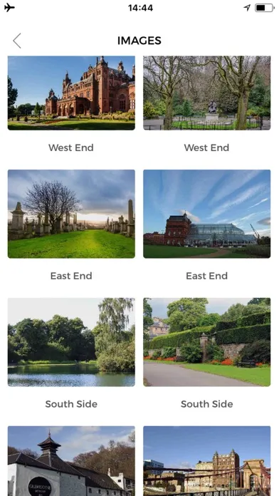 Tangkapan skrin Glasgow Travel Guide Offline