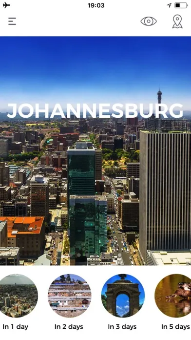 Tangkapan skrin Johannesburg Travel Guide