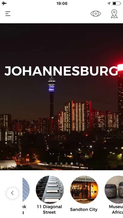 Tangkapan skrin Johannesburg Travel Guide