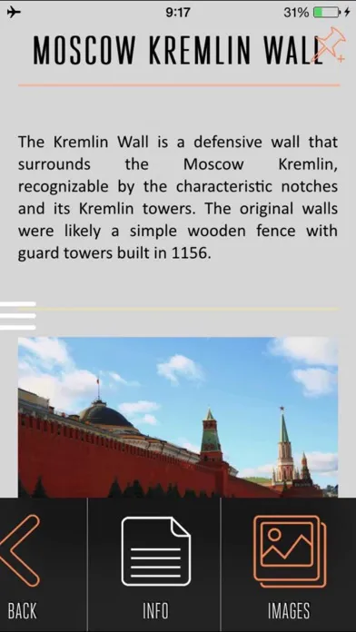 Captures d'écran de Moscow Kremlin Visitor Guide