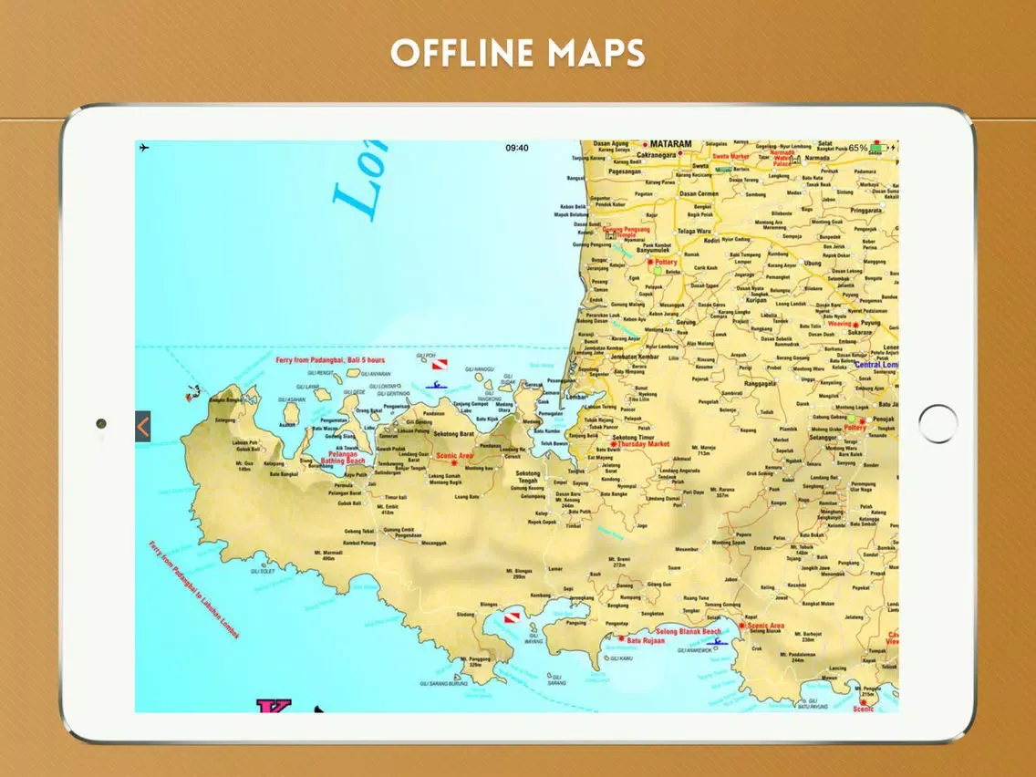 Скриншоты Lombok Travel Guide with Offline City Street Map iPad 