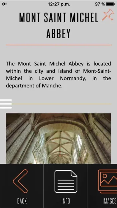 Tangkapan layar Mont Saint Michel Visitor Guide