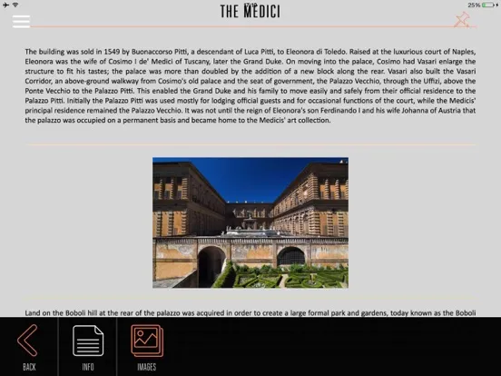 Palazzo Pitti Visitor Guide iPad  स्क्रीनशॉट